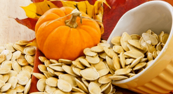 pumpkin seeds to cleanse the body from parasites