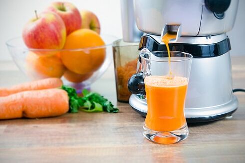 freshly squeezed juice in the treatment of parasites in the body